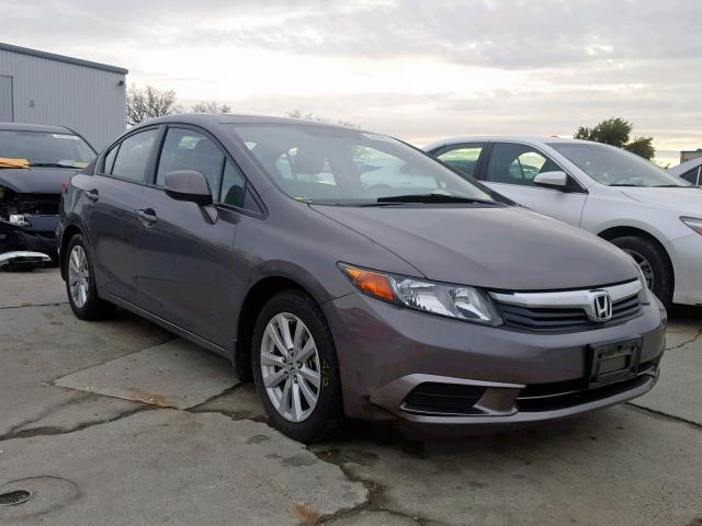 19XFB2F98CE336562 - 2012 HONDA CIVIC EXL GRAY photo 1