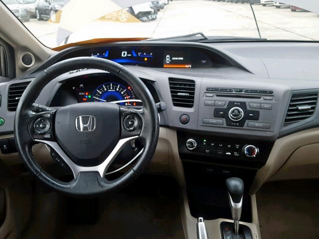 19XFB2F98CE336562 - 2012 HONDA CIVIC EXL GRAY photo 9