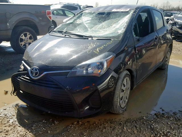 VNKKTUD34HA076684 - 2017 TOYOTA YARIS L BLACK photo 2