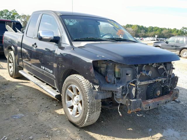 1N6BA06A66N517589 - 2006 NISSAN TITAN XE BLACK photo 1