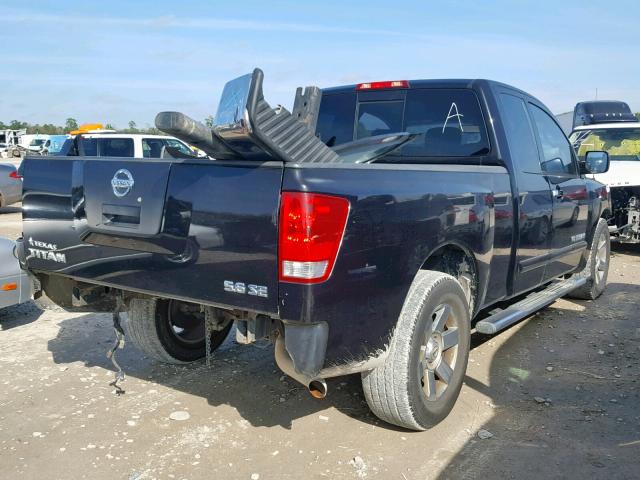 1N6BA06A66N517589 - 2006 NISSAN TITAN XE BLACK photo 4