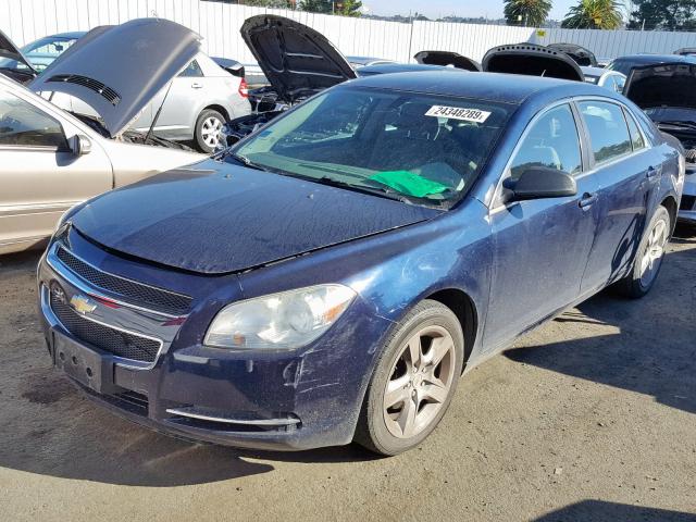 1G1ZG57B09F165475 - 2009 CHEVROLET MALIBU LS BLUE photo 2