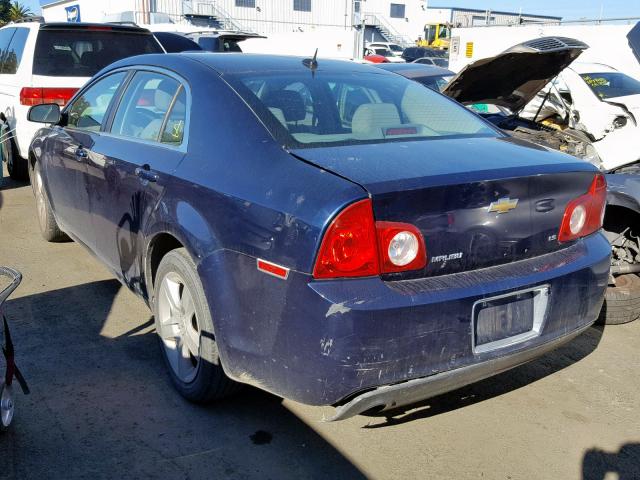 1G1ZG57B09F165475 - 2009 CHEVROLET MALIBU LS BLUE photo 3