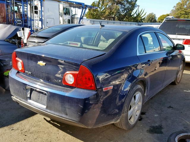 1G1ZG57B09F165475 - 2009 CHEVROLET MALIBU LS BLUE photo 4
