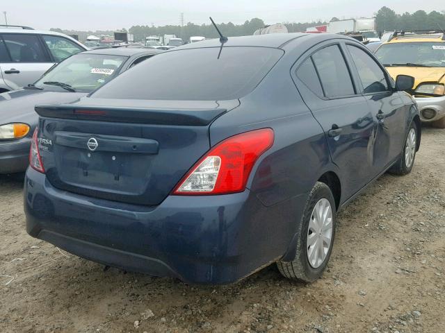 3N1CN7AP5HL904799 - 2017 NISSAN VERSA S BLUE photo 4