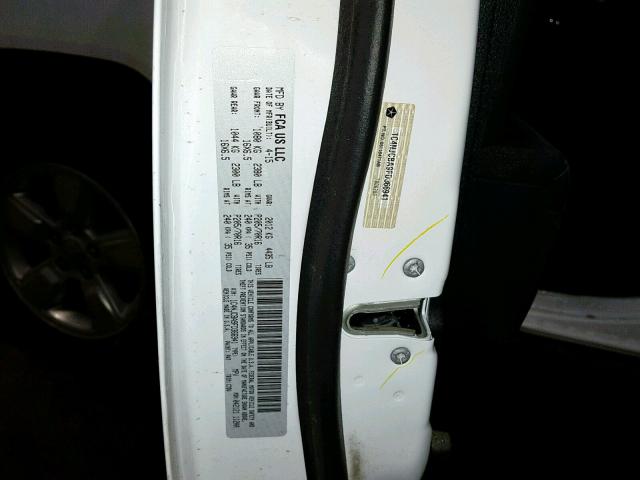 1C4NJCBA9FD366941 - 2015 JEEP COMPASS SP თეთრი ფოტო 10