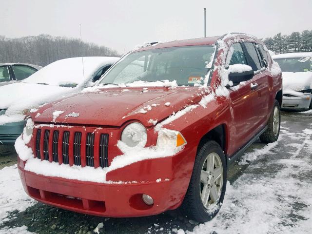 1J8FT47W47D357924 - 2007 JEEP COMPASS MAROON photo 2