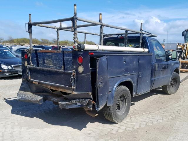 1FDSF30L04EA89270 - 2004 FORD F350 SRW S BLUE photo 4