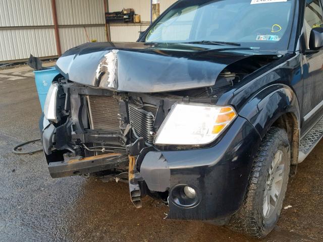 5N1AR1NB9CC606681 - 2012 NISSAN PATHFINDER BLACK photo 9