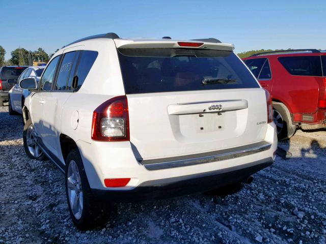 1C4NJCCB1ED652742 - 2014 JEEP COMPASS LI WHITE photo 3