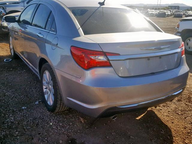 1C3CCBCG7DN683658 - 2013 CHRYSLER 200 LIMITE GRAY photo 3