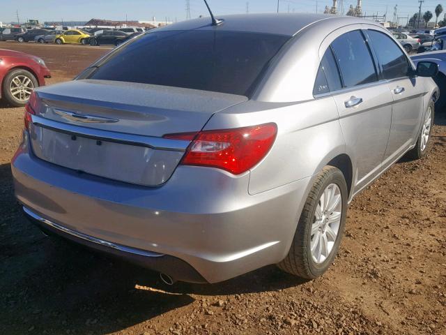 1C3CCBCG7DN683658 - 2013 CHRYSLER 200 LIMITE GRAY photo 4