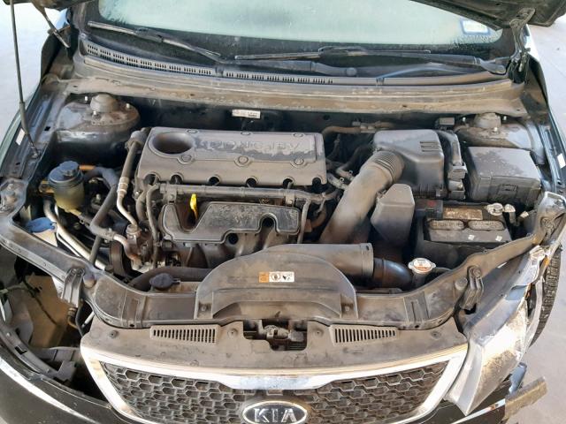 KNAFU5A25D5653148 - 2013 KIA FORTE EX BLACK photo 7