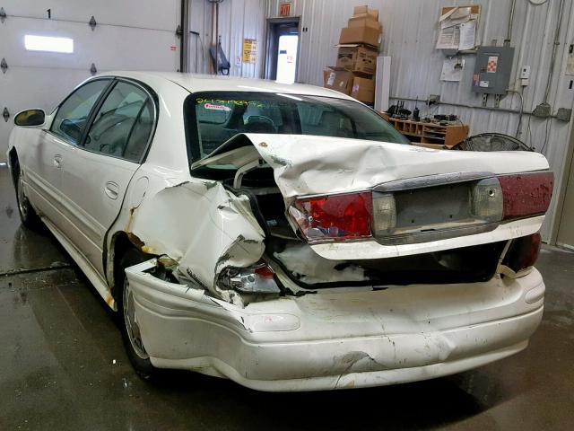 1G4HP54K414203437 - 2001 BUICK LESABRE CU WHITE photo 3