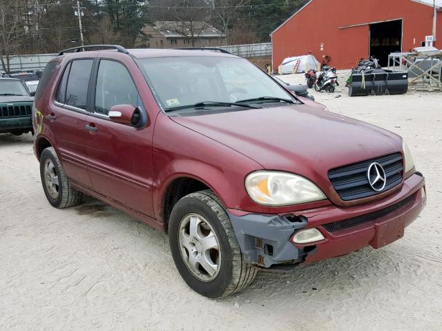 4JGAB54E72A308633 - 2002 MERCEDES-BENZ ML 320 MAROON photo 1