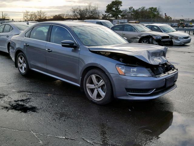 1VWBP7A3XDC106785 - 2013 VOLKSWAGEN PASSAT SE GRAY photo 1