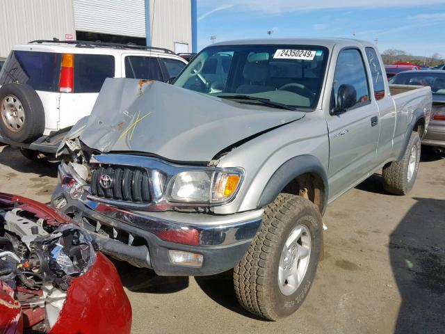 5TESN92N34Z417013 - 2004 TOYOTA TACOMA XTR ვერცხლისფერი ფოტო 2