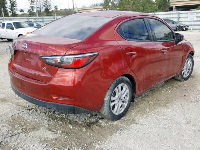 3MYDLBZVXGY109392 - 2016 TOYOTA SCION IA RED photo 4