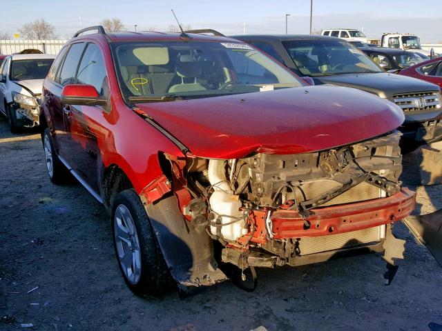 2FMDK3JC3DBB95310 - 2013 FORD EDGE SEL RED photo 1