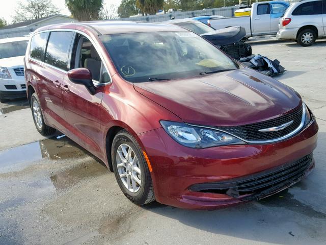 2C4RC1DG7HR521987 - 2017 CHRYSLER PACIFICA T MAROON photo 1