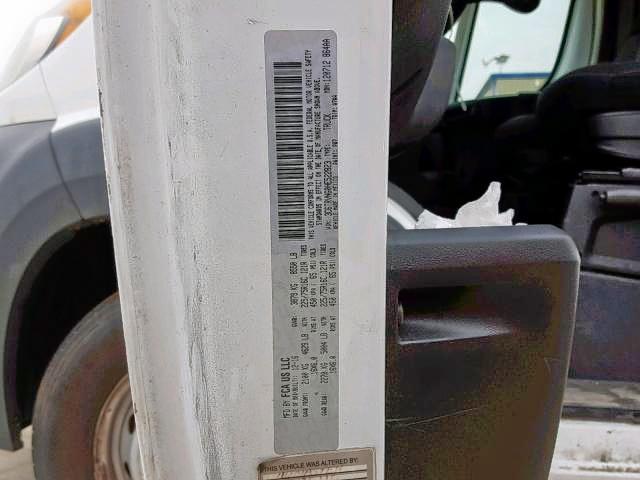 3C6TRVNG0HE522823 - 2017 RAM PROMASTER 白色 照片 10