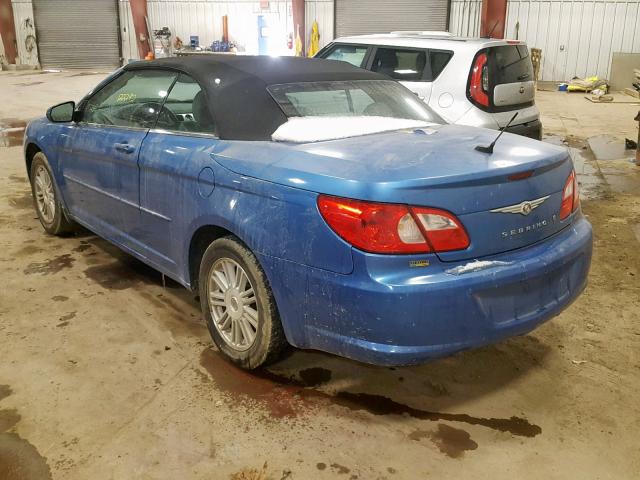 1C3LC55R78N223468 - 2008 CHRYSLER SEBRING TO BLUE photo 3