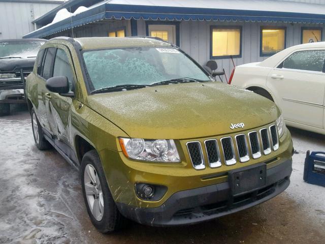 1C4NJCBBXCD691490 - 2012 JEEP COMPASS SP GREEN photo 1