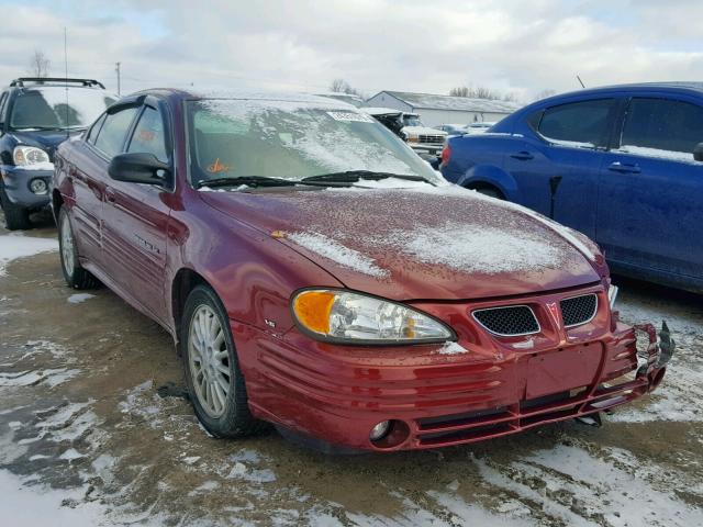 1G2NG52E0YM788911 - 2000 PONTIAC GRAND AM S BURGUNDY photo 1