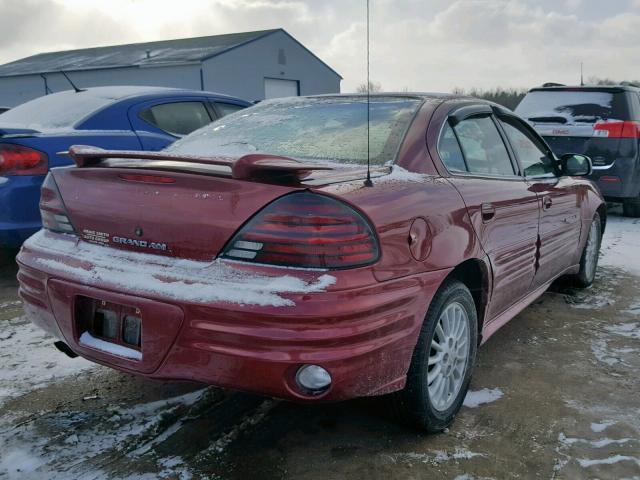 1G2NG52E0YM788911 - 2000 PONTIAC GRAND AM S BURGUNDY photo 4