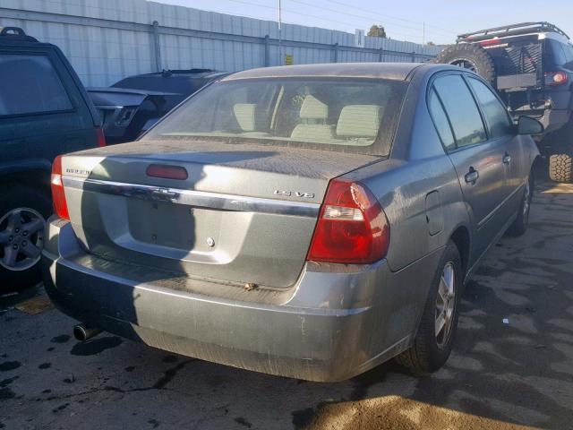 1G1ZT54815F184146 - 2005 CHEVROLET MALIBU LS CHARCOAL photo 4