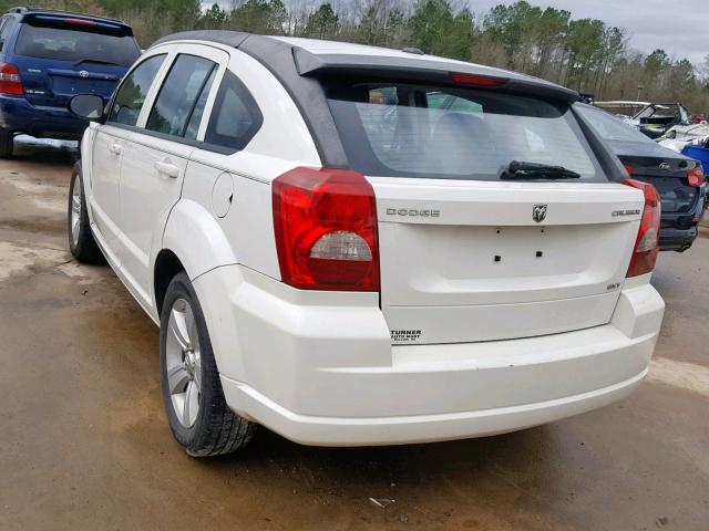 1B3CB4HA9AD529583 - 2010 DODGE CALIBER SX WHITE photo 3