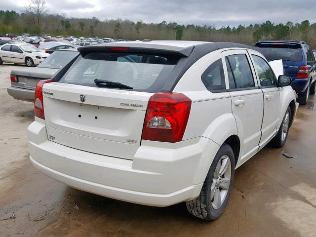 1B3CB4HA9AD529583 - 2010 DODGE CALIBER SX WHITE photo 4