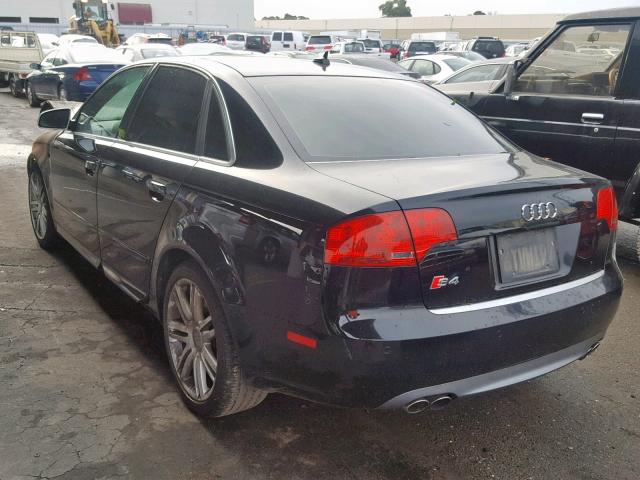 WAUGL78E67A070604 - 2007 AUDI NEW S4 QUA BLACK photo 3