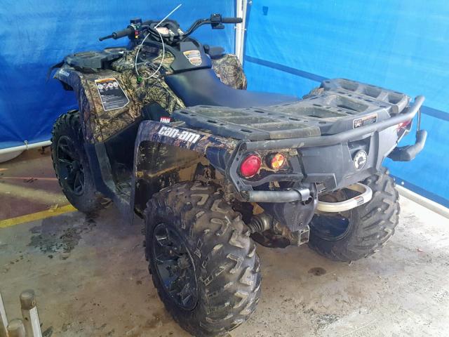 3JBLKAU22HJ000734 - 2017 CAN-AM OUTLANDER BLACK photo 3