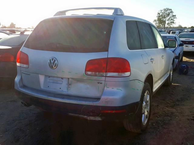 WVGCM77L14D073639 - 2004 VOLKSWAGEN TOUAREG 4. SILVER photo 4