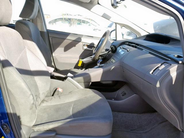 JTDKN3DU9A0030754 - 2010 TOYOTA PRIUS BLUE photo 5