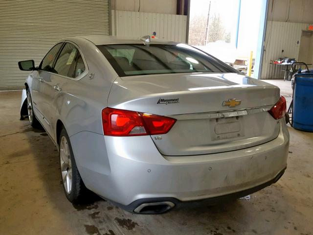 2G1145S33G9148794 - 2016 CHEVROLET IMPALA LTZ ვერცხლისფერი ფოტო 3