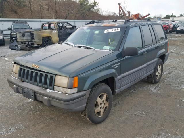 1J4GZ58Y6RC151491 - 1994 JEEP GRAND CHER GREEN photo 2