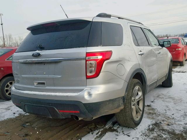 1FMHK7F86BGA10685 - 2011 FORD EXPLORER L SILVER photo 4