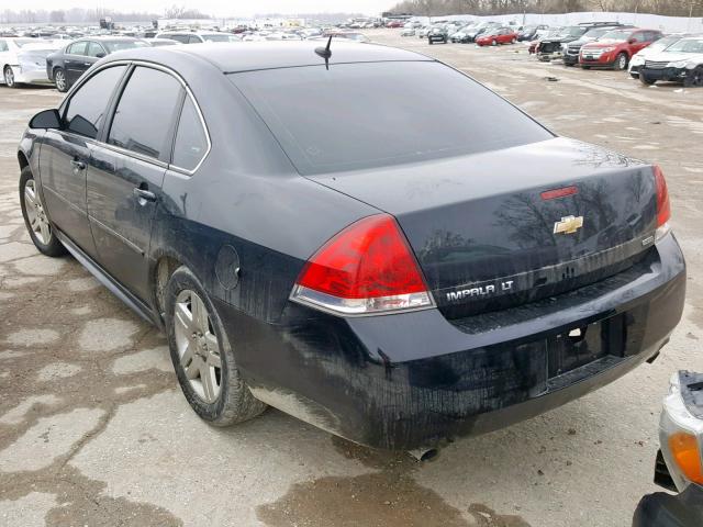 2G1WB5E38E1152519 - 2014 CHEVROLET IMPALA LIM BLACK photo 3