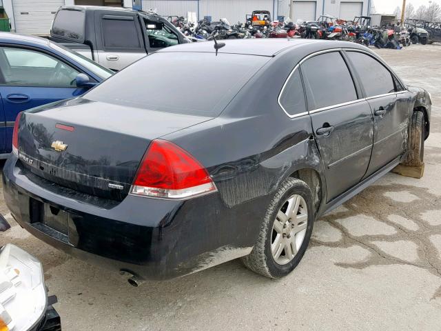 2G1WB5E38E1152519 - 2014 CHEVROLET IMPALA LIM BLACK photo 4