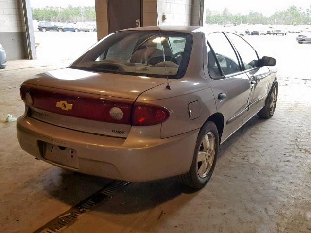 1G1JF52F347343859 - 2004 CHEVROLET CAVALIER L TAN photo 4