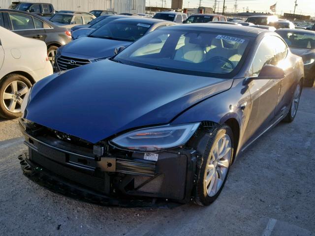 5YJSA1E26GF175046 - 2016 TESLA MODEL S BLUE photo 2