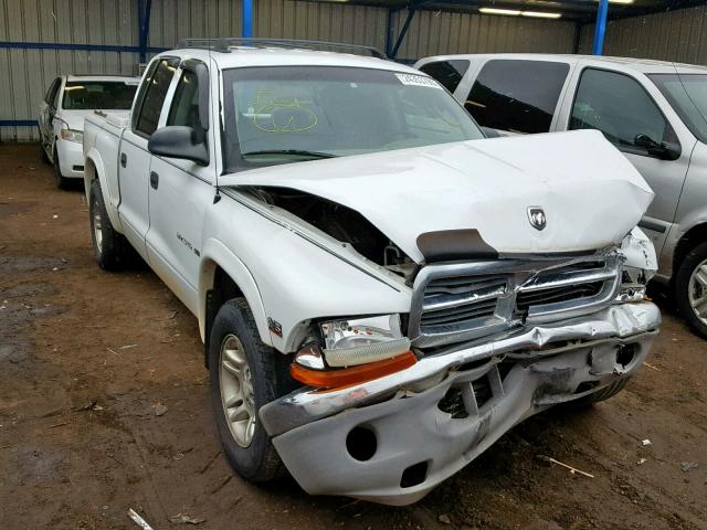 1B7GL2AXX1S215811 - 2001 DODGE DAKOTA QUA WHITE photo 1