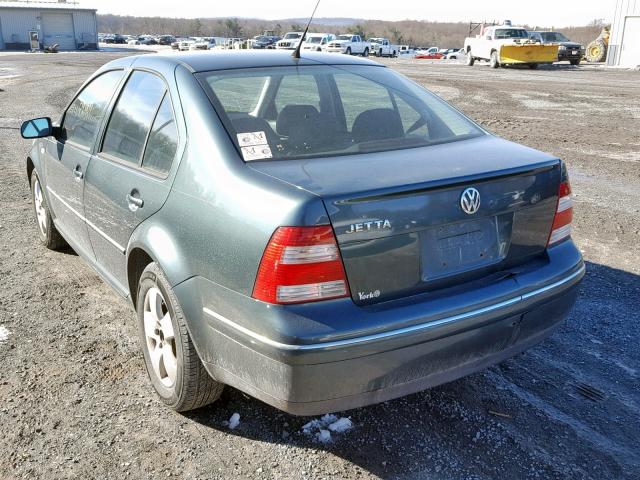 3VWSK69M14M145799 - 2004 VOLKSWAGEN JETTA GLS GREEN photo 3