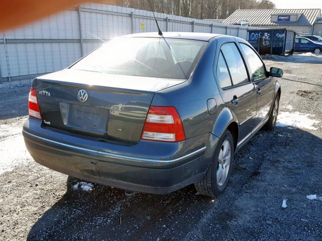 3VWSK69M14M145799 - 2004 VOLKSWAGEN JETTA GLS GREEN photo 4