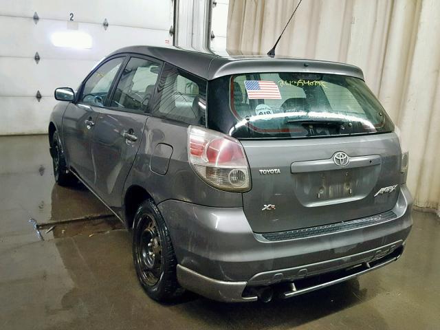 2T1KR32E55C487105 - 2005 TOYOTA MATRIX XR GRAY photo 3