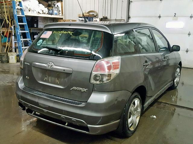 2T1KR32E55C487105 - 2005 TOYOTA MATRIX XR GRAY photo 4