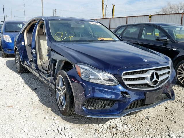 WDDHF5KB9EB054833 - 2014 MERCEDES-BENZ E 350 BLUE photo 1