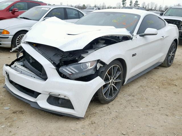 1FA6P8CF8H5237277 - 2017 FORD MUSTANG GT WHITE photo 2